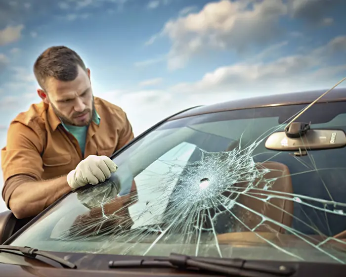 Reparo de trincas em para-brisa