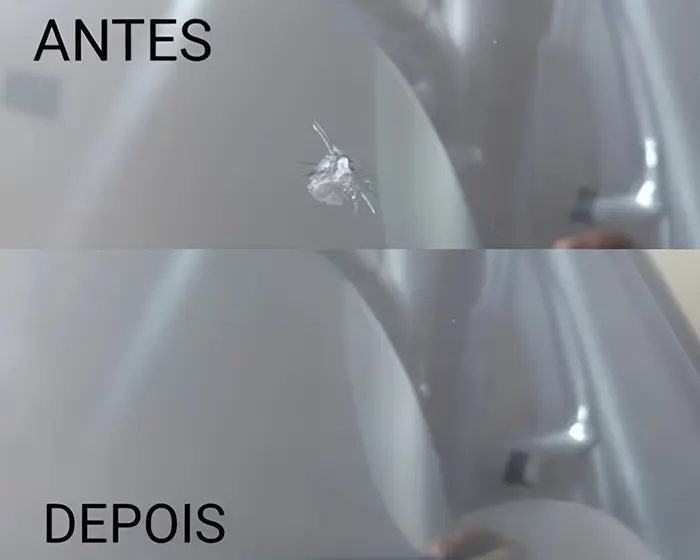 Reparo de trincas em para-brisa